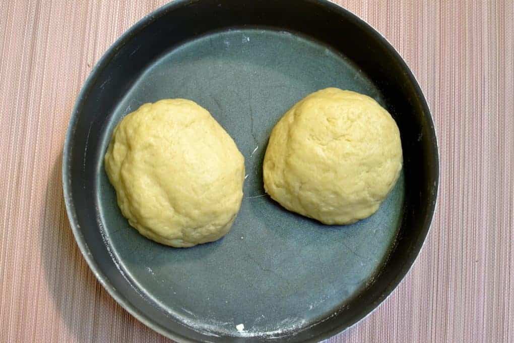 Apple Pie dough in a pan