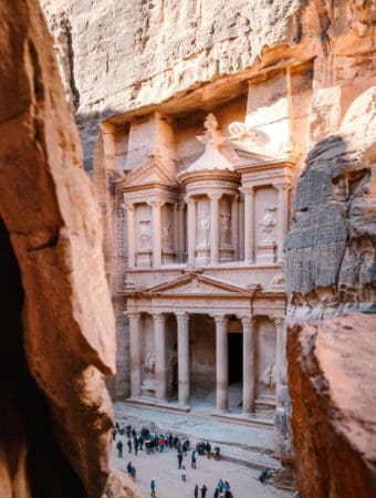 Treasure monument in Petra in Jordan