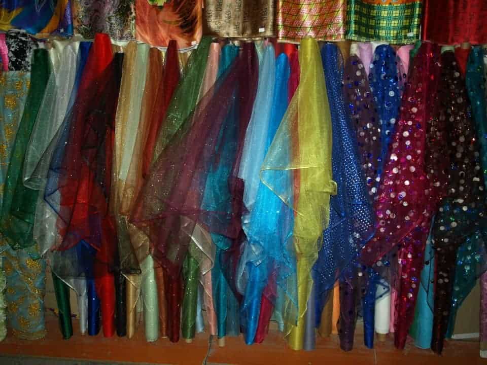 Qatari colorful textiles