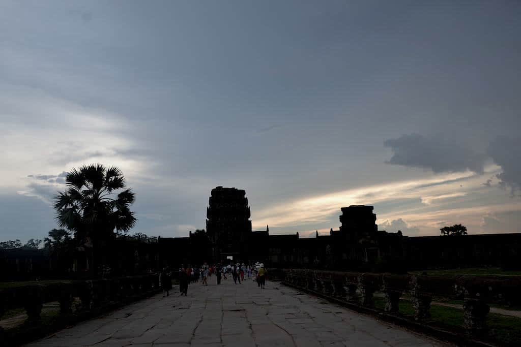 Sunset in Angkor Wat Temple