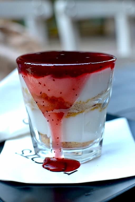 Cheesecake in a glass