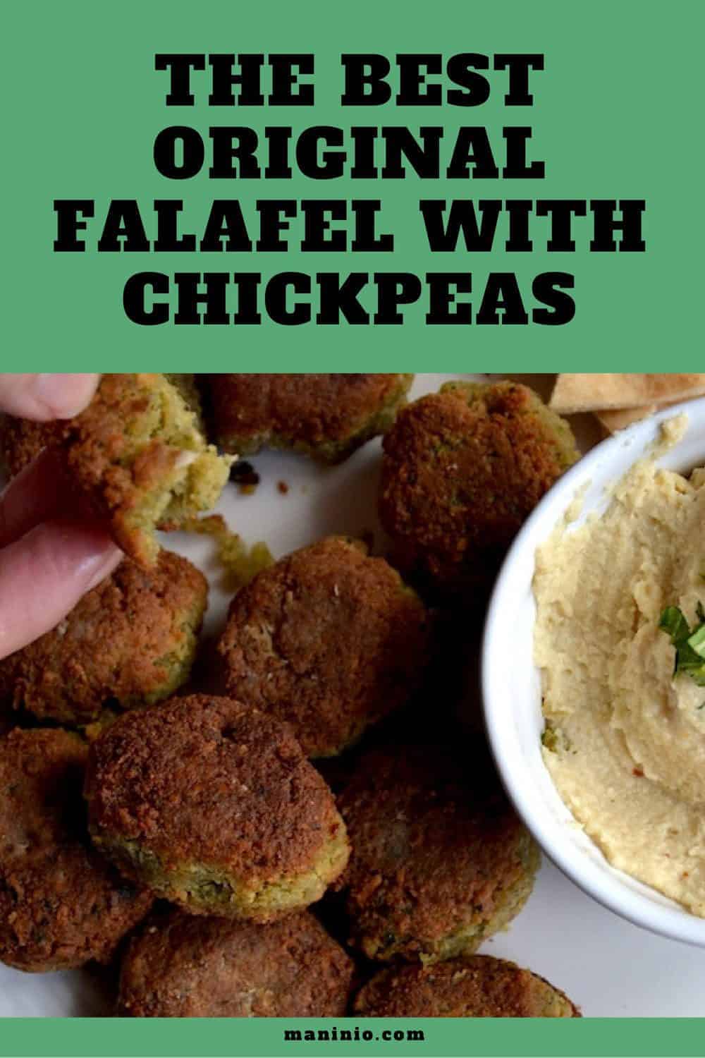 TΑυθεντικό Φαλάφελ με ρεβίθια | Μέση Ανατολή, Vegan και Χωρίς Γλουτένη.maninio.com #veganfalafel #arabicfalafel