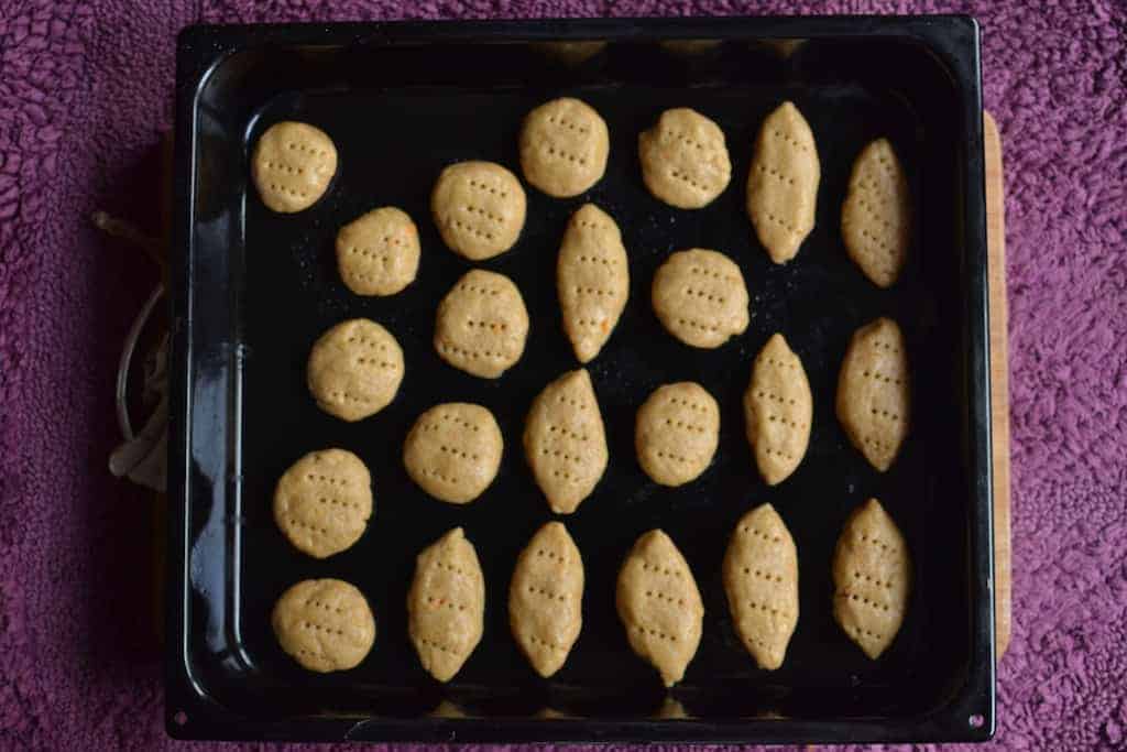 Greek Cookies in a pan