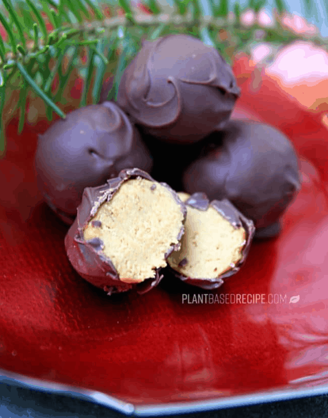 Chocolate covered creamy peanut butter