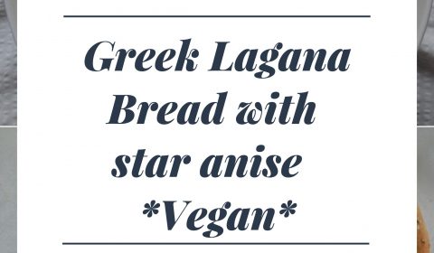 Greek Lagana bread with star anise (Clean Monday) | Vegan. maninio.com #greekbread #greekfood
