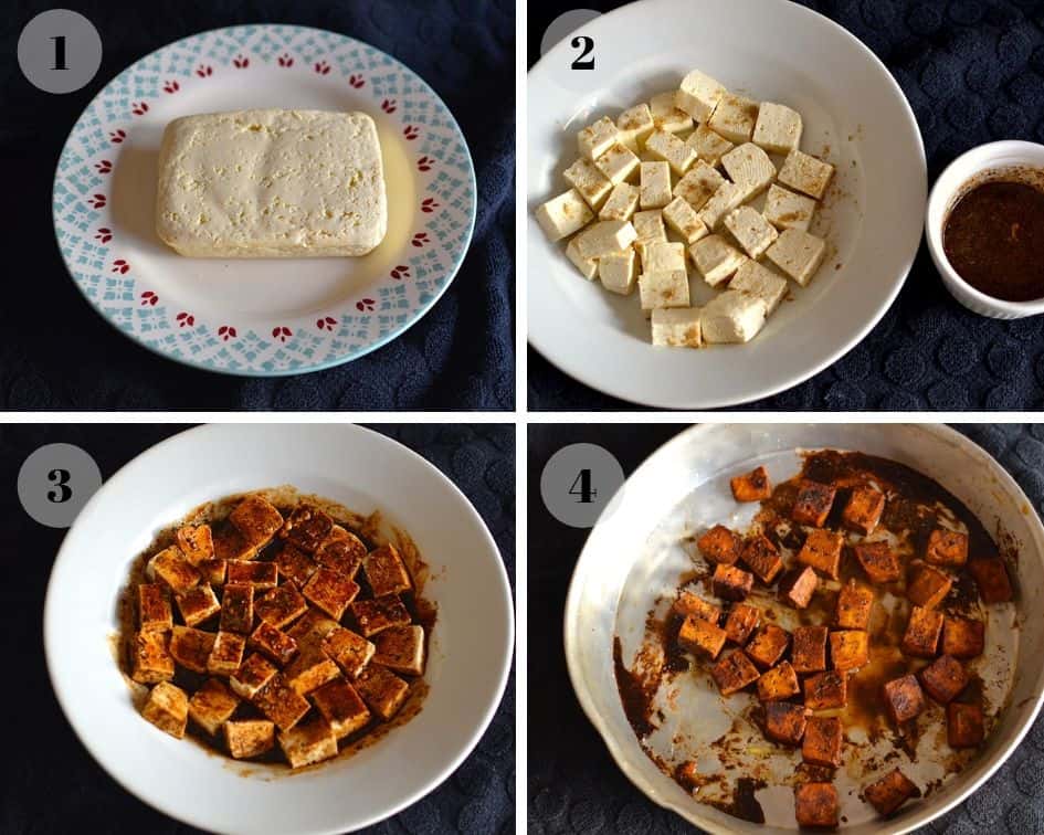 Process of Baking Tofu