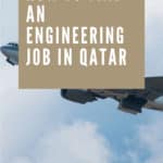 Pinterest graphic for how to find an engineering job in Qatar