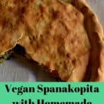 Vegan Spanakopita pinterest collage