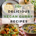 The best vegan curry recipes in a collage