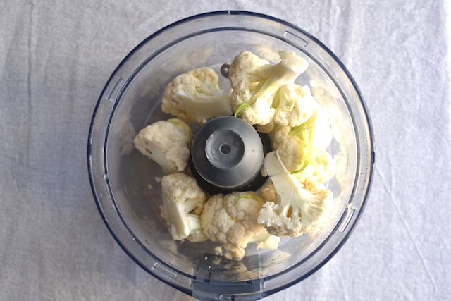 cauliflower in food processor