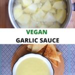 garlic sauce collage